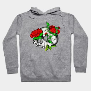 Goblincore - Skull with roses Hoodie